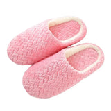 Soft Plush Cotton Slippers Unisex Non-slip Couples Slippers Furry Indoor Home Slippers Women Bedroom Shoes Flip Flops