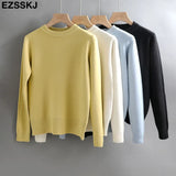 color O-Neck basic sweater thick Women Sweater Pullover Casua Long Sleeve Sweater for women Female pullover