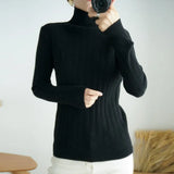 Sweater 2020 New Female Turtleneck Long-sleeved Knitted Pullover Jumper Pull Femme Clothes Loose Designer Winter
