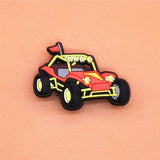 Off-Road Car Model Shoe Charm SUV Shoe Buckle Accessories Original Sandal Decorations fit Croc JIBZ Kid's Party
