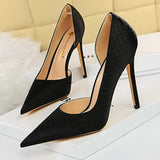 Shoes New Snake Pattern Women Pumps Sexy High Heels Party Shoes Stiletto Heels Wedding Shoes Large Size Female