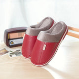 Cotton Slippers Men Home Shoes Simple Platform Winter Warm Non-Slip Women Slippers Lovers Unisex Indoor Bedroom