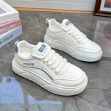 Breakj 2025 Spring Small White Shoes New Korean Version Ins Female Students Taller Platform Sports Board Shoes Casual Shoes