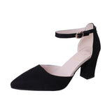 Sexy 2020 Sandalias Femeninas High heels Autumn Flock pointed Sandals High heels Female Summer Shoes Female Sandals Mujer