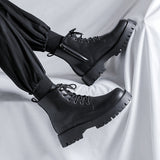 Breakj Zipper Short Boots Men's Platform Spring And Autumn Single Shoes 2023 New Martins Ins Trendy Versatile Show Thin