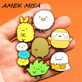 PVC Japan Anime Shoe Charms Shoe Decorations Cartoon SAN-X Shoe Buckle Accessories fit Croc JIBZ Party Kids Gifts