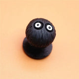 Sale 1pcs Novel Spirited and Away Shoe Charms Accessories Cute Black Elf Shoe Decoration for croc jibz Kid's Party