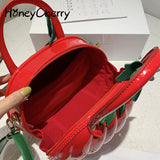 And Summer New Women Bag Portable Messenger Bag PU Women Bags Pumpkin Shape Creative