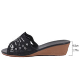 Breakj Summer Plus Size Fashion Wear Diamond Slide Slippers