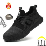 Safety Work Shoes Steel Head Kevlar Insole Wear Resistant Boots Indestructible Short Sneakers Puncture-Proof Walking