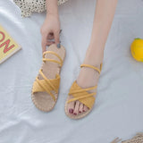 Beach Party Shoes Flat Breathable Non-Slip Women Sandals Durable Outdoor Shoes For Ladies Light Suede Femme Comfy