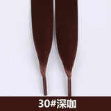 Lace Ribbon Candy Color Double Face Smooth Bud Silk Wide Flat Shoelaces 30