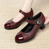 Breakj The Autumn Of 2025, The New Small Leather Shoes Are Pure And Light Mouth, The Mother Single Shoe Single-Shoe With Casual Coarse Heel