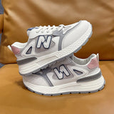 Gan Shoes Women's 2024 Spring New Breathable Daddy Shoes With All Kinds Of Heightened Leisure Sports Shoes Waffle Women's