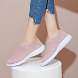 Size 43 Breathable Mesh Platform Sneakers Women Slip on Soft Ladies Casual Running Shoes Woman Knit Sock Shoes