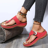 Breakj Slippers Women 2025 Spring And Summer New Fashion Slope And Flip-Flops Wearing Beach Slippers