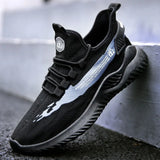 Mens Casual Shoes Breathable Mesh Men Running Sneakers Lightweight Lace-up Tenis Vulcanized Shoes Walking Male