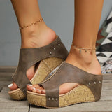 Breakj Slopes And Slippers Women Wear 2025 Summer New Women's Thick Bottom Fish Mouth