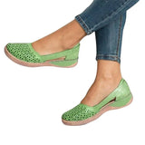 Women's Sandals Summer Handmade Ladies Shoes Leather Breathable Sandals Women Flats Retro Style Cusomized Dropship