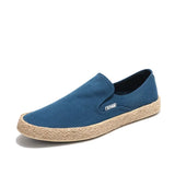 New Summer Men's Solid Outdoor Casual Shoes Trendy Slip-On Canvas High Quality Loafers Shoes Fashion Non-Slip Driving