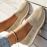 Breakj Size Fly Woven Single Shoes Women's Spring 2024 New Mesh Cloth Breathable Pedal Women's Casual Knit