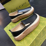 Breakj 2024 New Shallow Mouth Retro Low Top Platform With A Single Shoe Comfortable Casual Women's Shoes