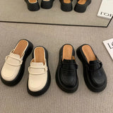 Breakj Version Fashion Thick Bottom Slippers Female Southeast Asian Muller Slippers Big Head Cake Bottom A Foot Pedal Head Slipper
