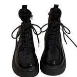 Breakj Martin Boots Small Leather Shoes 2025 New Fashion Short Boots Net Red Dress With Thick-Sed Loose Cake