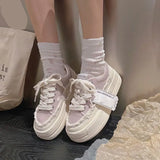 Platform Small White Shoes 2023 Summer New Women's Heighten Small Fragrant Wind Casual Canvas Shoes Women Spring Women's