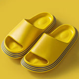Indoor Slippers Summer Women's Platform Ladies Slides Soft Soled Bathroom Shoes Flat Sandals Casual Comfortable Beach