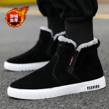 Autumn And Winter New Winter Plush Cotton Boots Men's Fashion Trend Warm Leisure High-Top Cotton