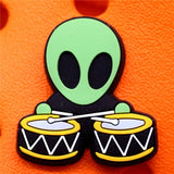 Music Star Shoe Charms Accessories Monkey VVIP Card Double Rhyme Shoe Buckle Decorations fit Kids X-mas Party Gifts
