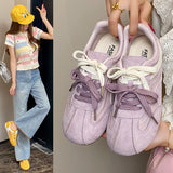 Breakj Shoes Women 2025 Summer New High-Inctase Casual Sports Shoes Fashion Students Ugly Agment