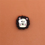 Sale 1pc Animals PVC Shoe Charms Shoe Buckle Accessories Cute Pug Face Shoe Decoration for croc jibz Kid's Party