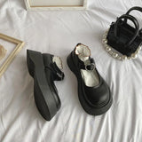 NEW high heel Mary Jane shoes cute heart buckle Lolita shoes Japanese JK uniform leather shoes retro college girls platform