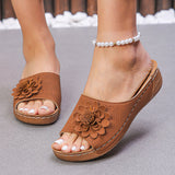 Breakj Women's Shoes 2025 Spring And Summer New Slope And Open Toe Wearing Slippers Women Cool