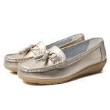 Woman Flat Female Moccasins Tassel Loafers Ladies Wedges Women Solid Comfort Mom Shoes Women's Footwear Plus Size