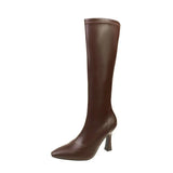 Tall Tube Thin Boots Elastic Thin Heel But Small Knee High Heel Boots Women Long Boots