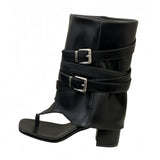 Breakj Design Rider Boots 2025 New Square Head Thick And High Fashion Cool Boots