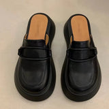 Breakj Version Fashion Thick Bottom Slippers Female Southeast Asian Muller Slippers Big Head Cake Bottom A Foot Pedal Head Slipper