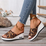 Breakj And Summer New Fish Mouth Slope And Slippers Women Wear Fashion Leisure Flip-Flops To Drag Large Size Women's