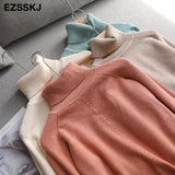 winter women's turtleneck loose warm women's sweaters 2021 women's jumper long sleeve thick sweater oversize