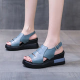 Breakj Heel Sandal Women's 2023 New Summer Fish Mouth Women's Shoes Large Size Platform Beach