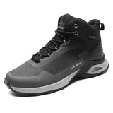New Men Winter Snow Boots Waterproof Leather Sneakers Warm Plush High Quality Outdoor Hiking Boots Work Shoes Big Size