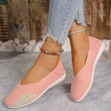 And Autumn 2025 New Flat-Hed Korean Version Of Single-Shoe Bean Shoes Round Head Pedal Soft Bottom Breathable Lazy Shoes