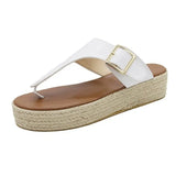 Women Sandals Fashion Retro Women Shoes Outdoor Breathable Slip-On Ladies Footwear Non-Slip Walking Flip Flops Large