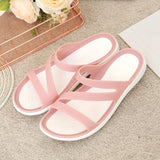 Shoes Women 2021 Summer Slippers Casual Outside Beach Shoes Comfortable Ladies Slides Non-slip Home Bathroom Slippers
