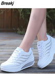 White Platform Sneakers Casual Shoes Women Tenis Feminino Women Wedges Shoes Footwear Basket Femme Trainers