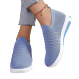 Summer New Large-Size Single-Shoe Women's Thick Bottom Slope And Sports Wind Casual Flying