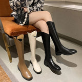 Breakj Cowboy Boots Children But Knee Boots Autumn And Winter New Thin Long-Term Martin Boots High Boots Knight